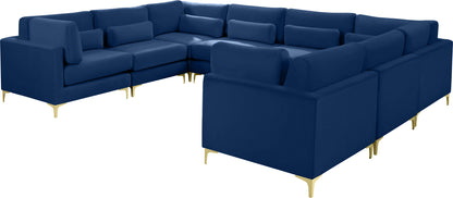 Alina Navy Velvet Modular Sectional (8 Boxes) Sec8A