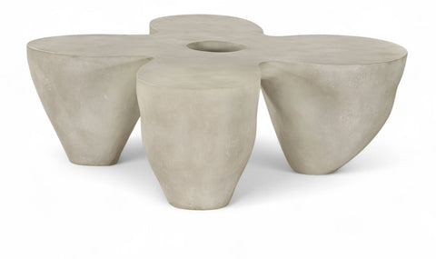 Delaney Beige Concrete Indoor/Outdoor Coffee Table, 1 Piece