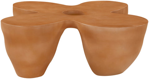 Delaney Terracotta Concrete Indoor/Outdoor Coffee Table, 1 Piece