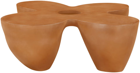 Delaney Terracotta Concrete Indoor/Outdoor Coffee Table, 1 Piece