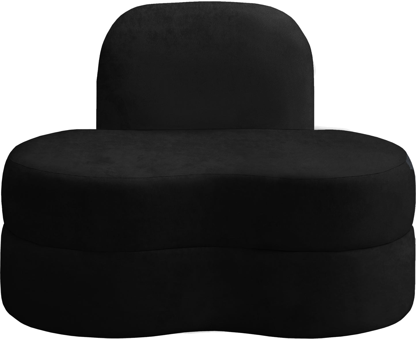 marlon black velvet chair c