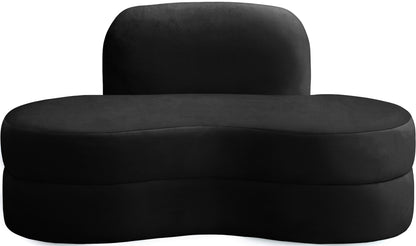 Marlon Black Velvet Loveseat L