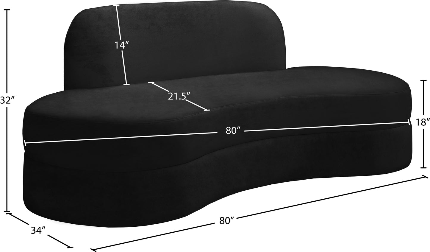 marlon black velvet sofa s