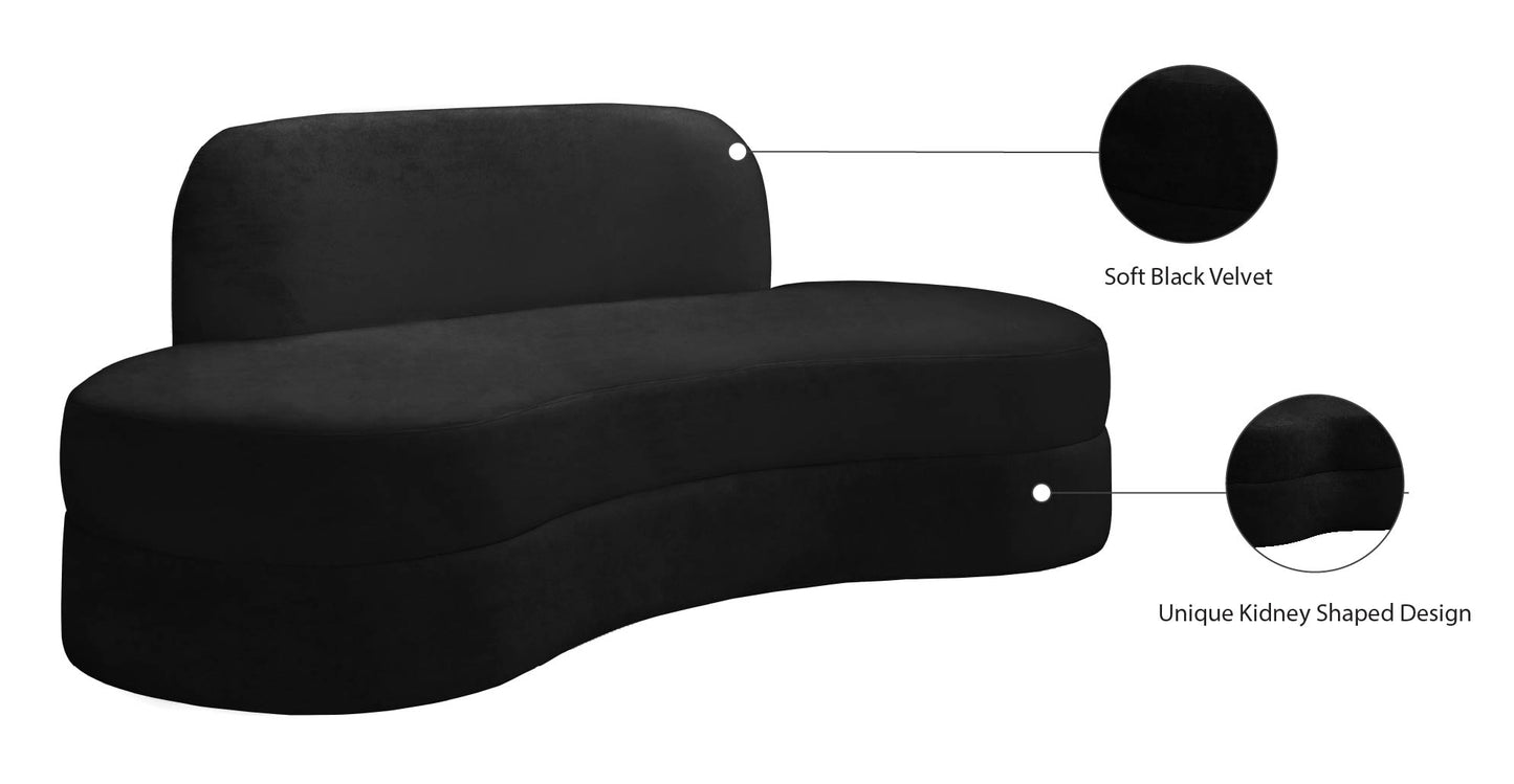 marlon black velvet sofa s