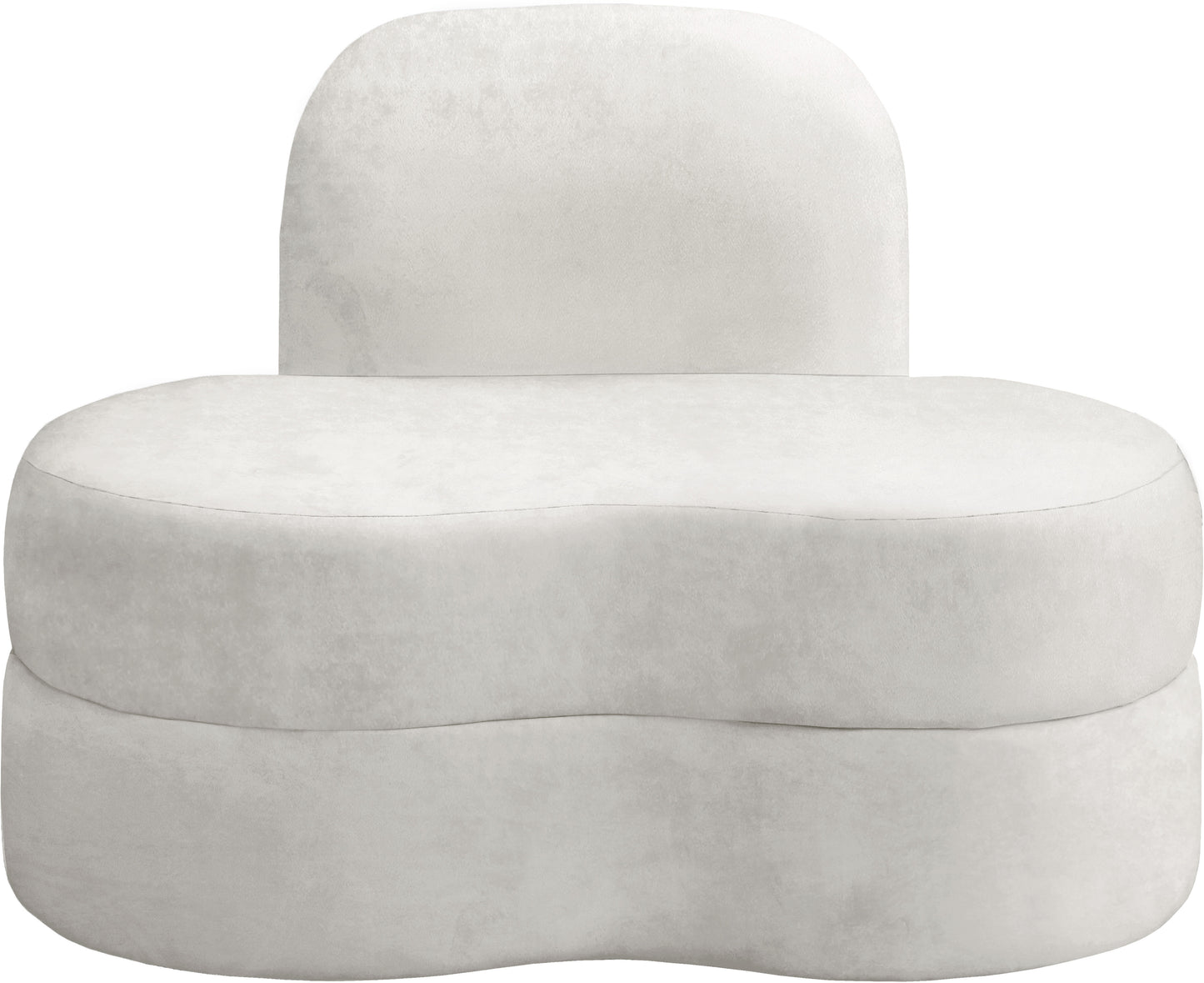 marlon cream velvet chair c