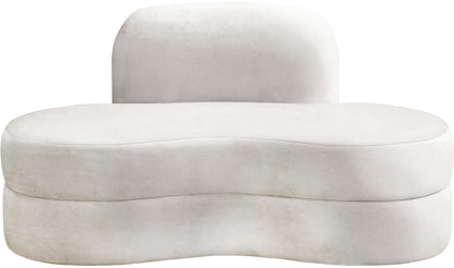 Marlon Cream Velvet Loveseat L