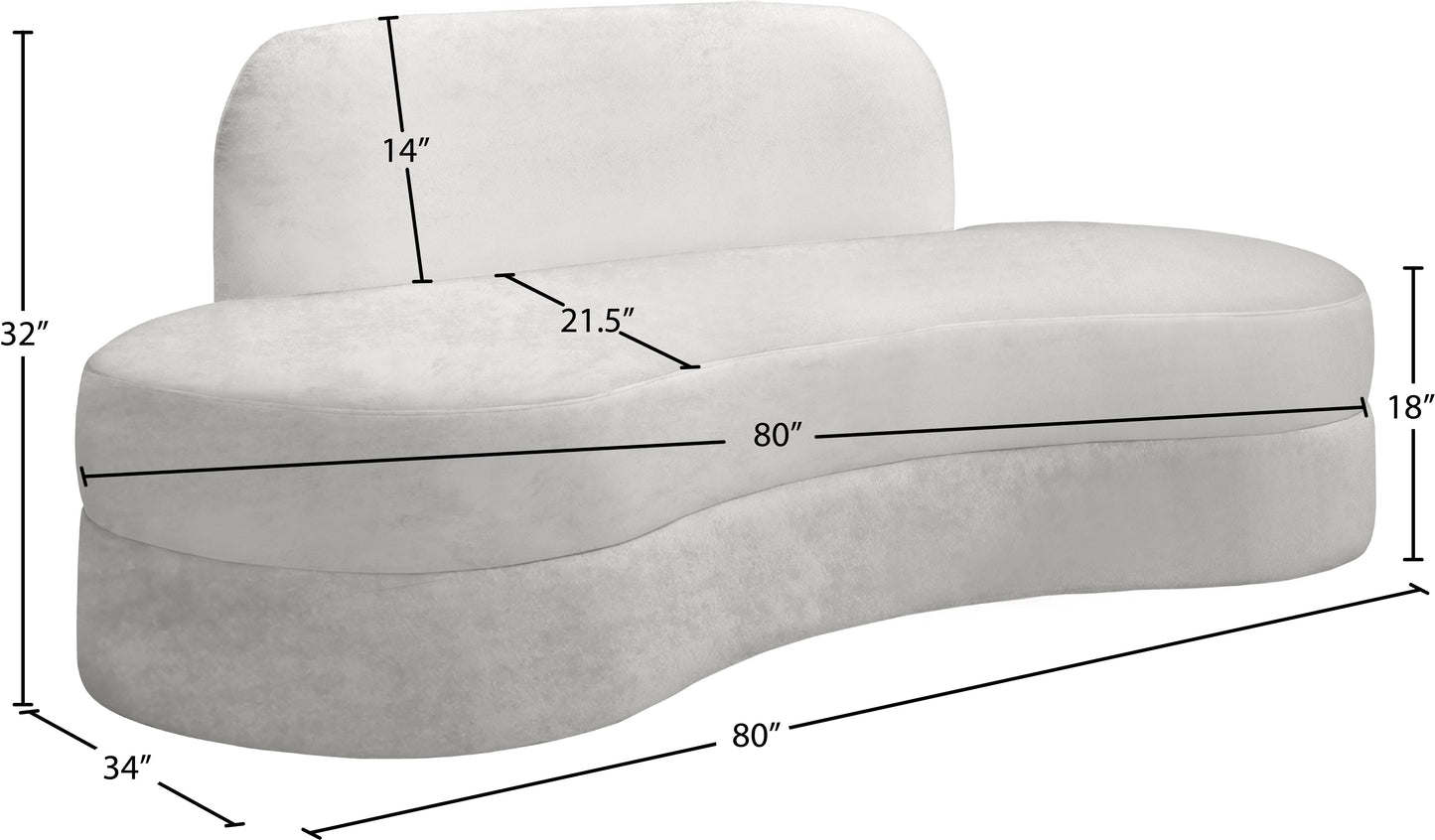 marlon cream velvet sofa s