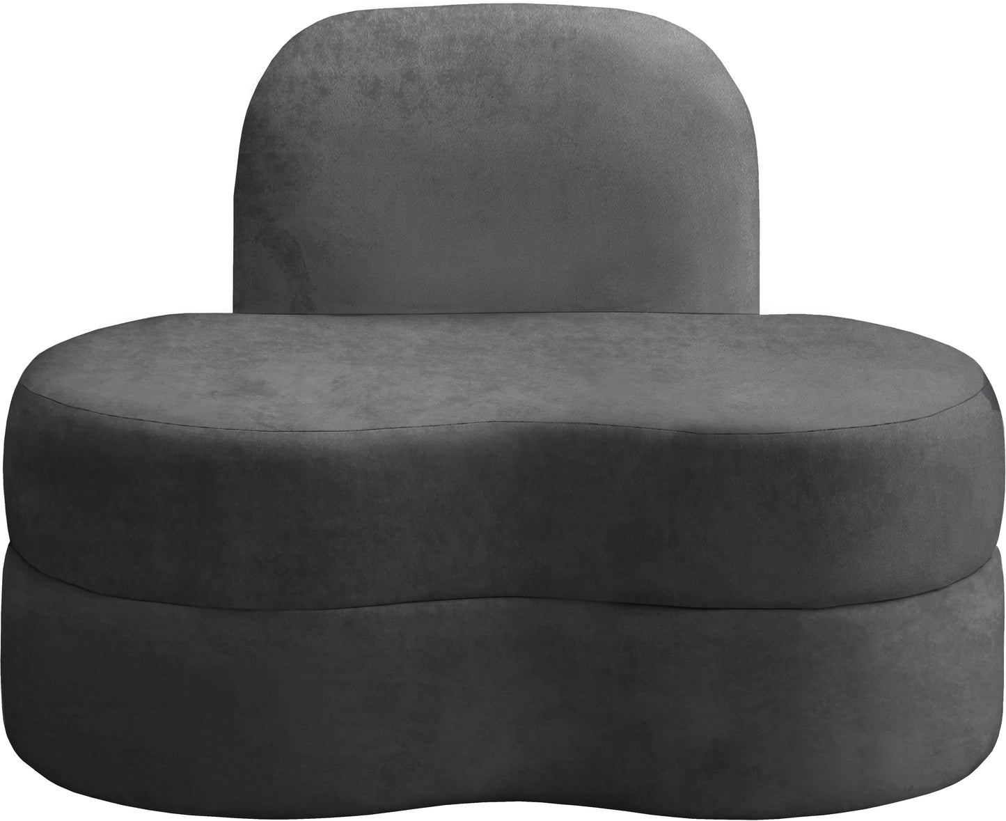 marlon grey velvet chair c