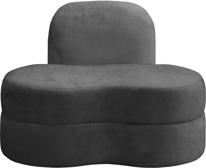 Marlon Grey Velvet Chair C