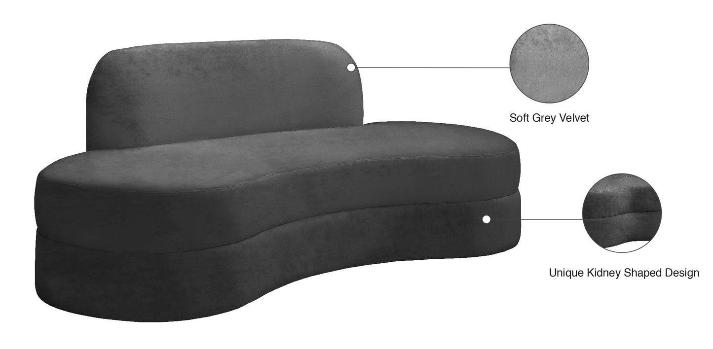 marlon grey velvet sofa s