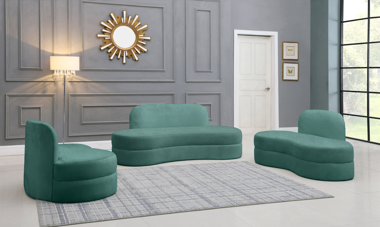 marlon mint velvet loveseat l