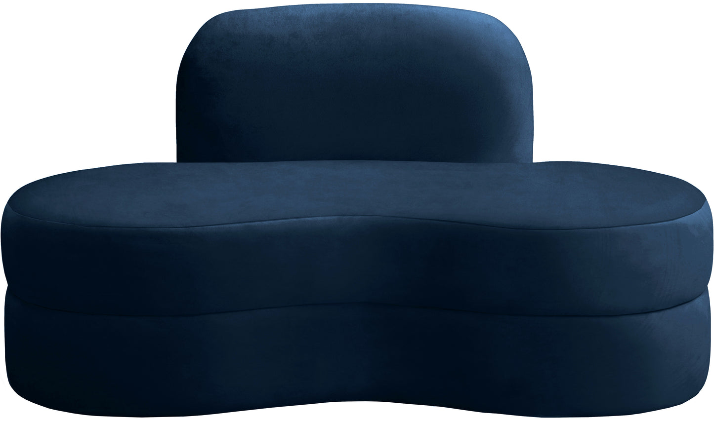 marlon navy velvet loveseat l