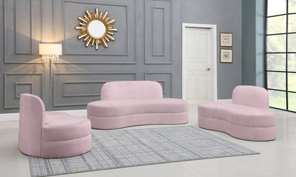 Marlon Pink Velvet Chair C