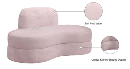 Marlon Pink Velvet Loveseat L