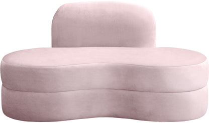 Marlon Pink Velvet Loveseat L