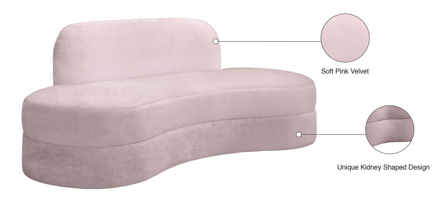 marlon pink velvet sofa s