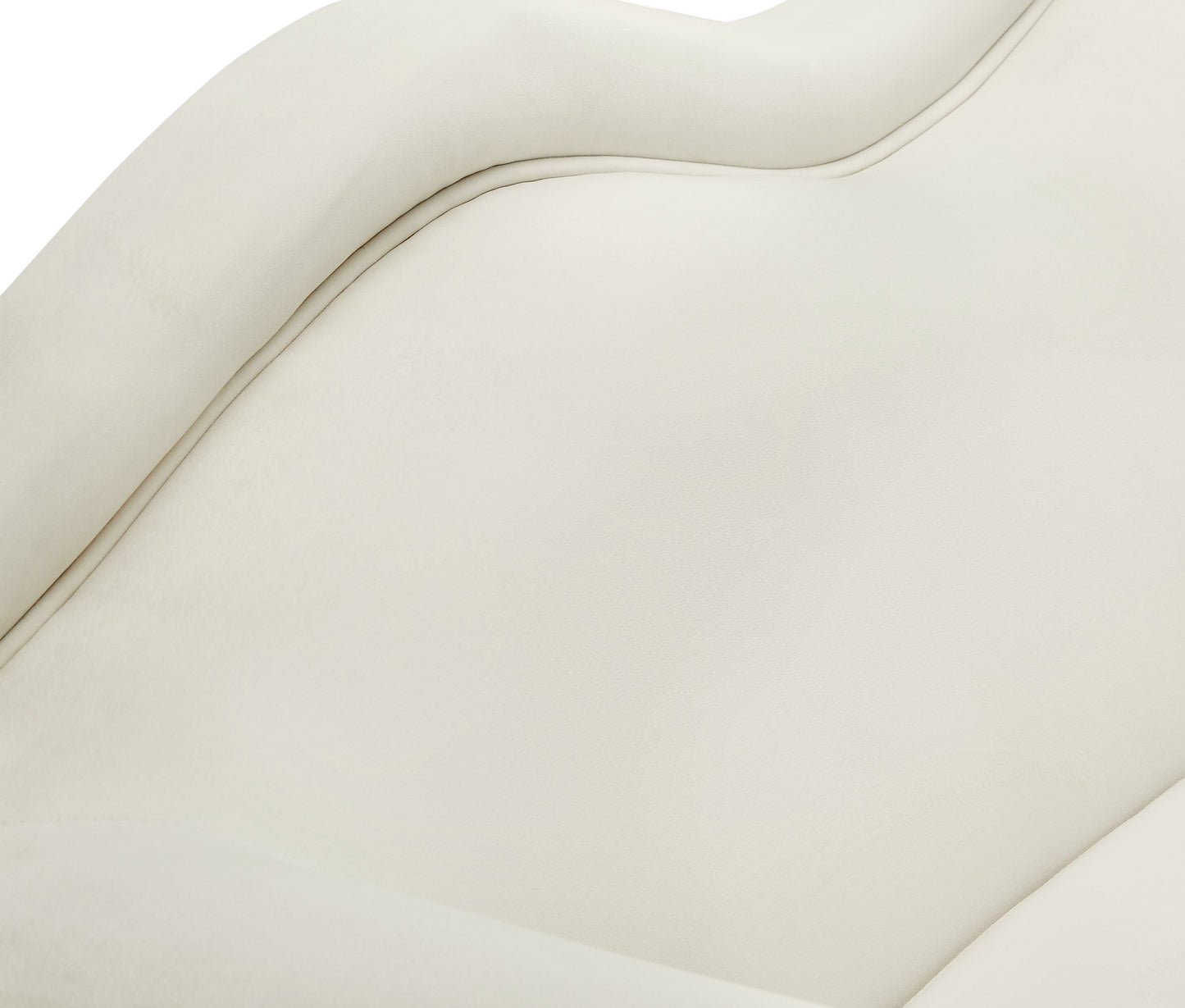 plush cream velvet chair c