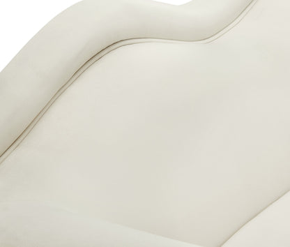 Plush Cream Velvet Chair C