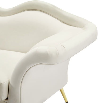 Plush Cream Velvet Chair C