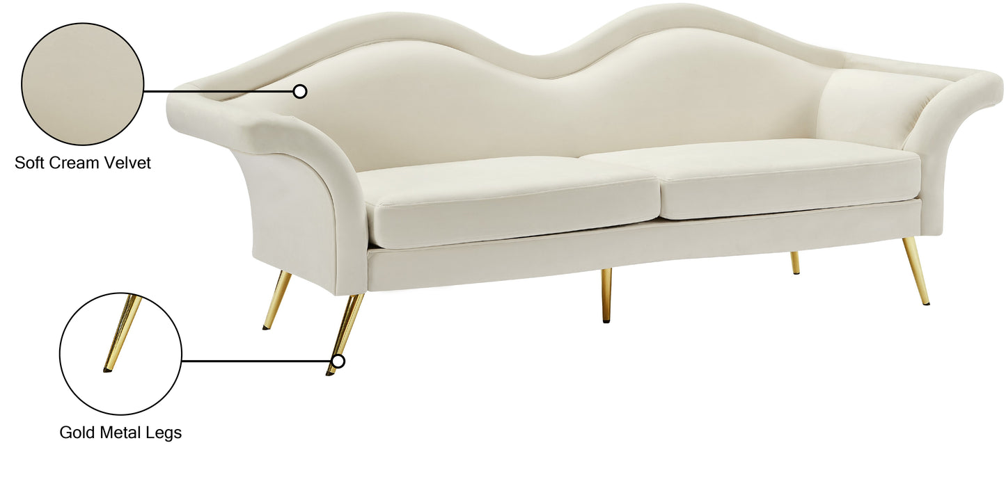 plush cream velvet sofa s