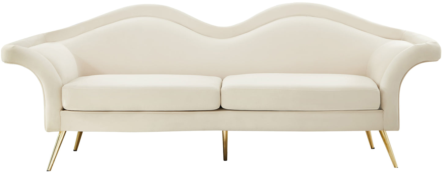 plush cream velvet sofa s