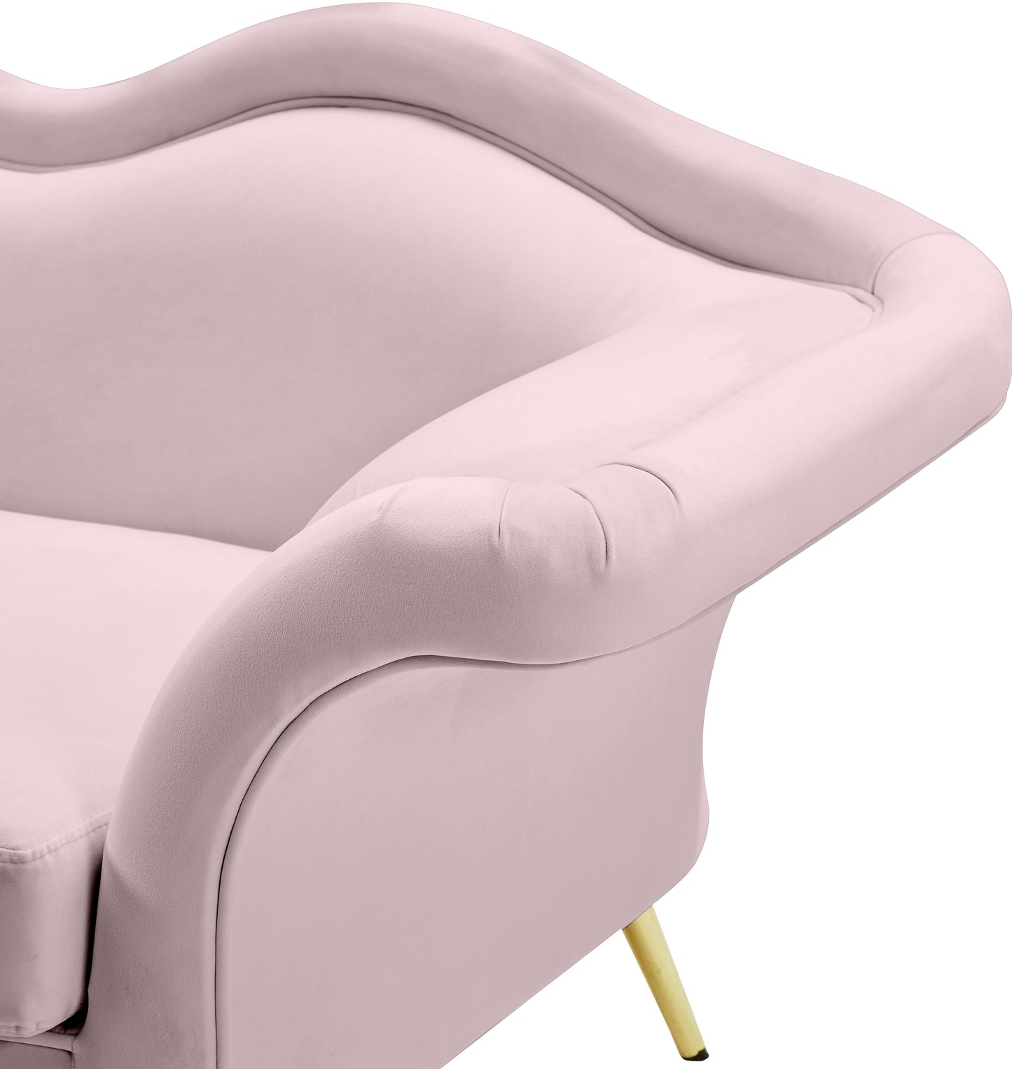 plush pink velvet chair c