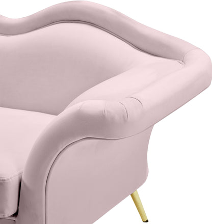 Plush Pink Velvet Chair C