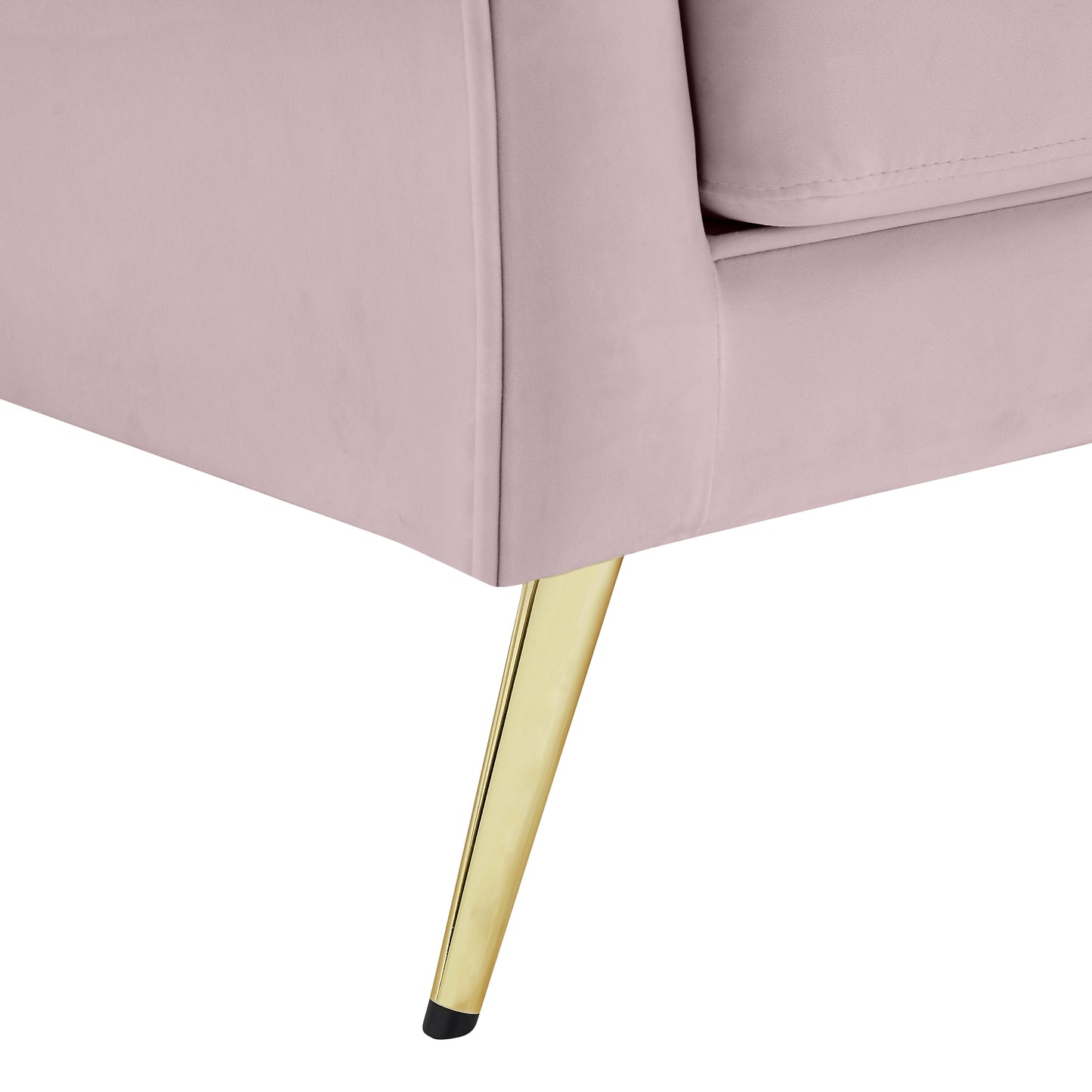 plush pink velvet chair c