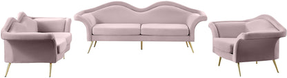 Plush Pink Velvet Chair C