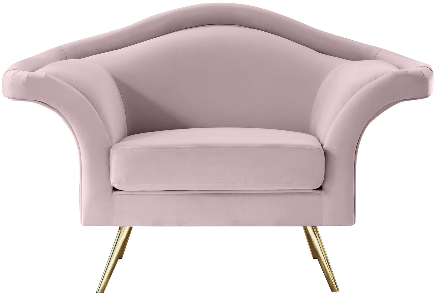 plush pink velvet chair c