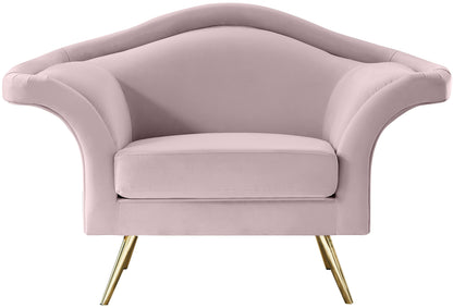 Plush Pink Velvet Chair C