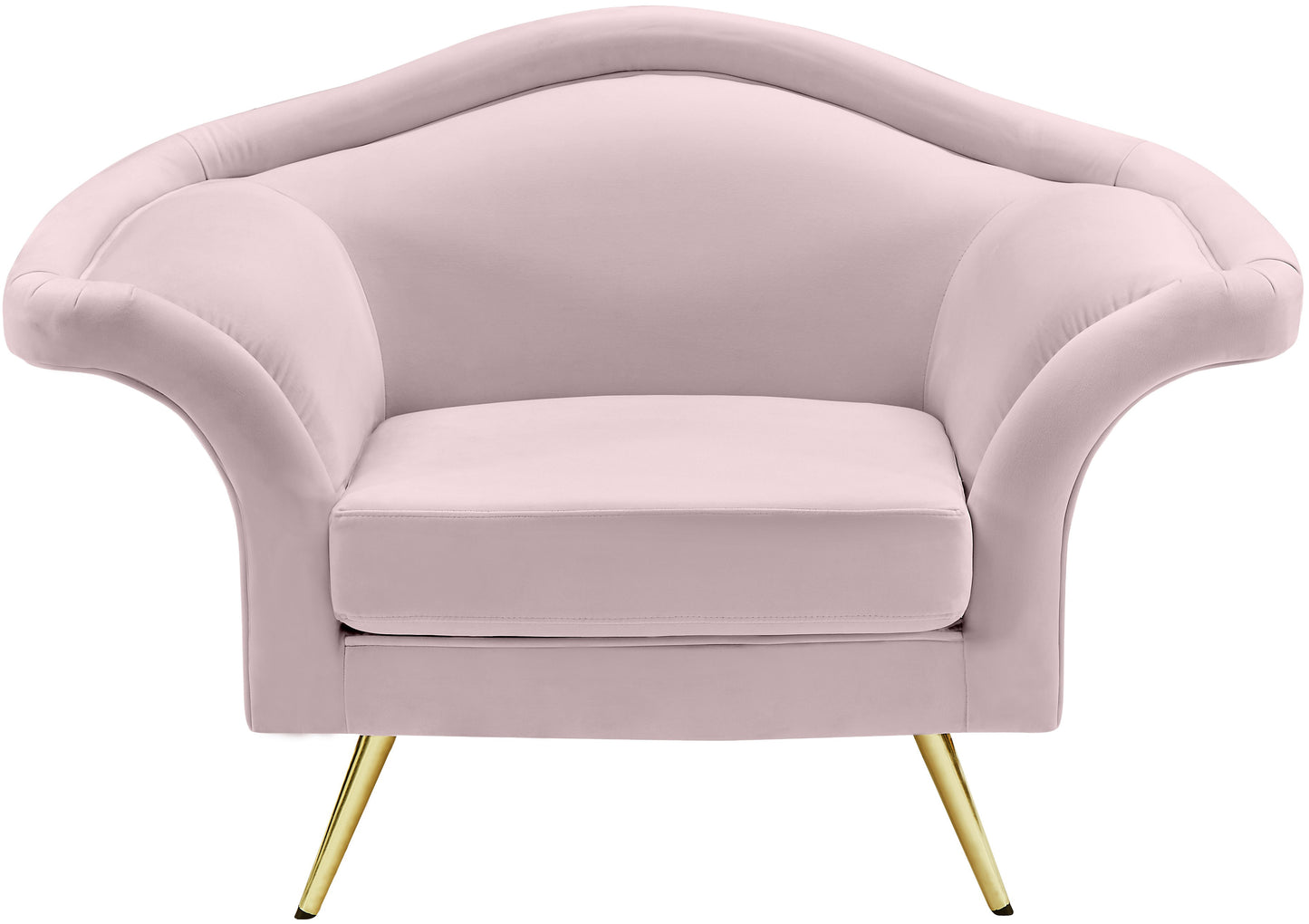 plush pink velvet chair c