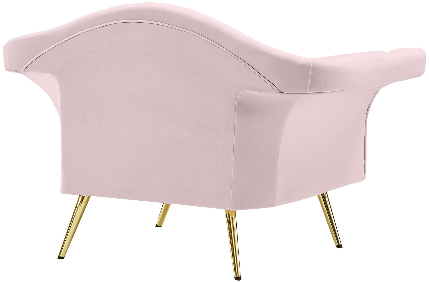 plush pink velvet chair c