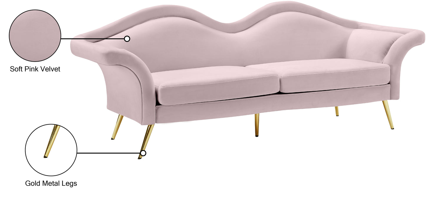 plush pink velvet sofa s