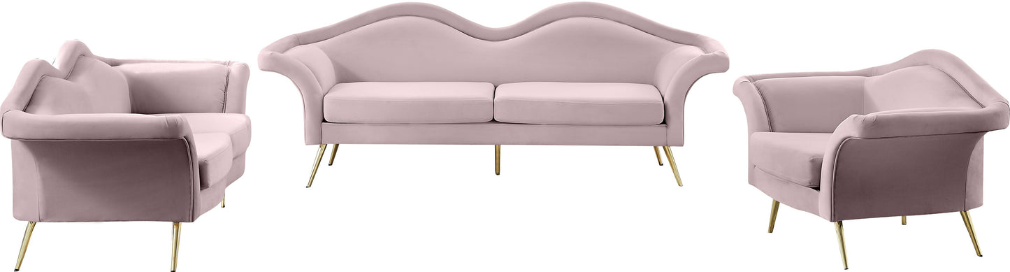 plush pink velvet sofa s