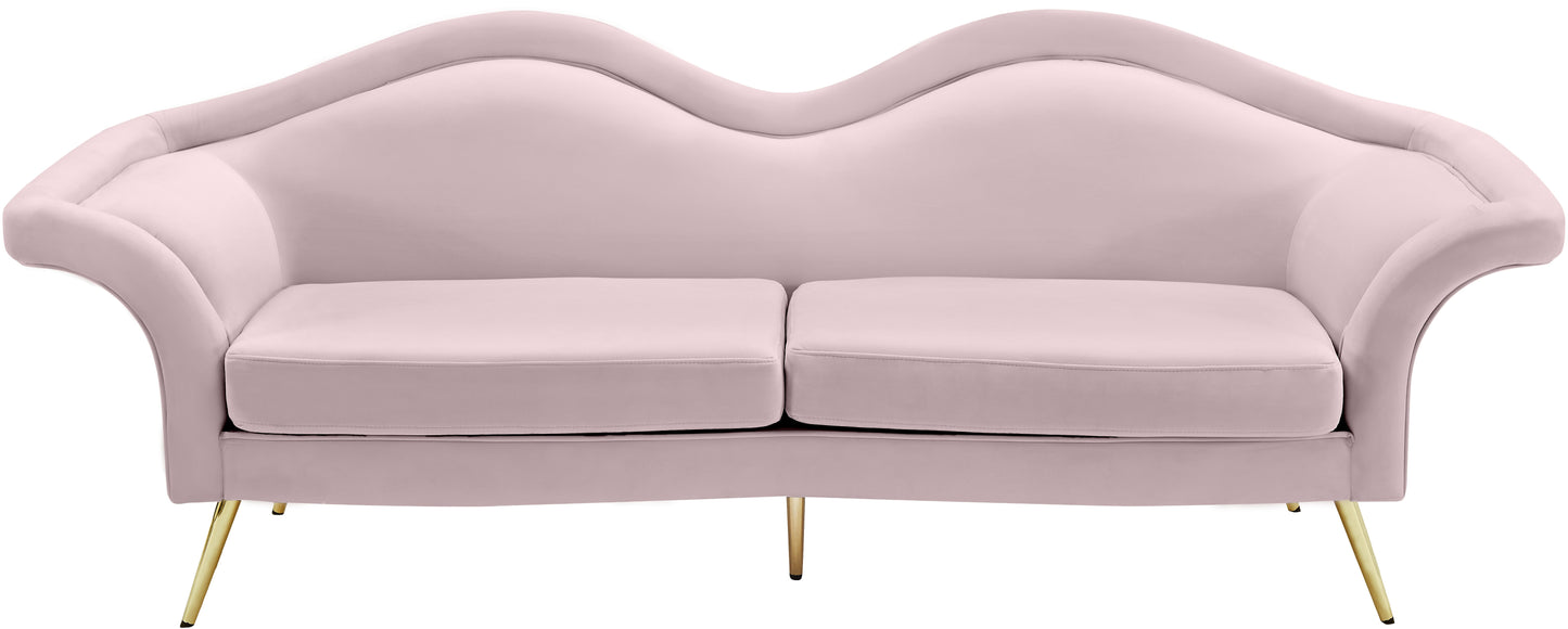 plush pink velvet sofa s