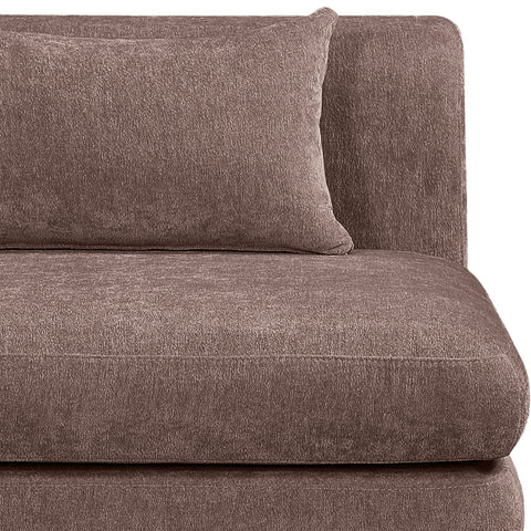 Willow 190" Brown Chenille Fabric Upholstered 7Pc. Sectional, 7-Piece