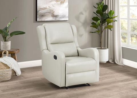 Josie Upholstered English Arm Recliner Chair IvoryIvory