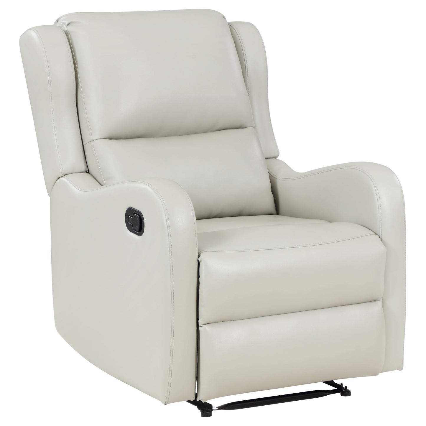 calandra upholstered english arm recliner chair ivory