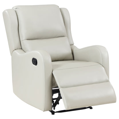 Calandra Upholstered English Arm Recliner Chair Ivory