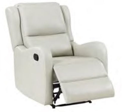 Calandra Upholstered English Arm Recliner Chair Ivory