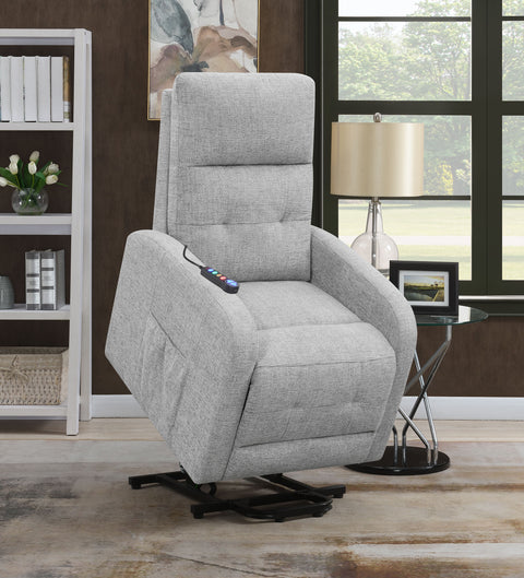 Turner Upholstered Power Lift Massage Chair GreyGrey