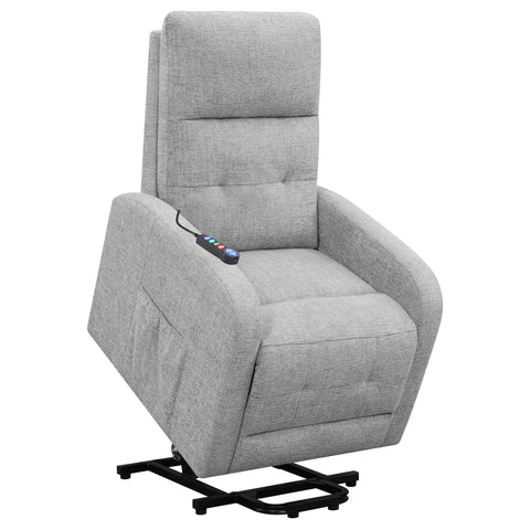Turner Upholstered Power Lift Massage Chair GreyGrey
