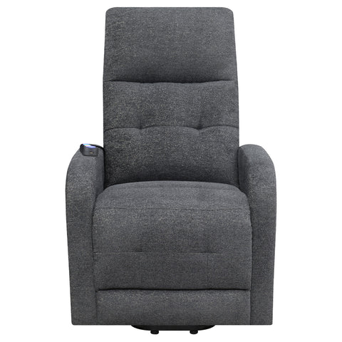 Turner Upholstered Power Lift Massage Chair CharcoalCharcoal