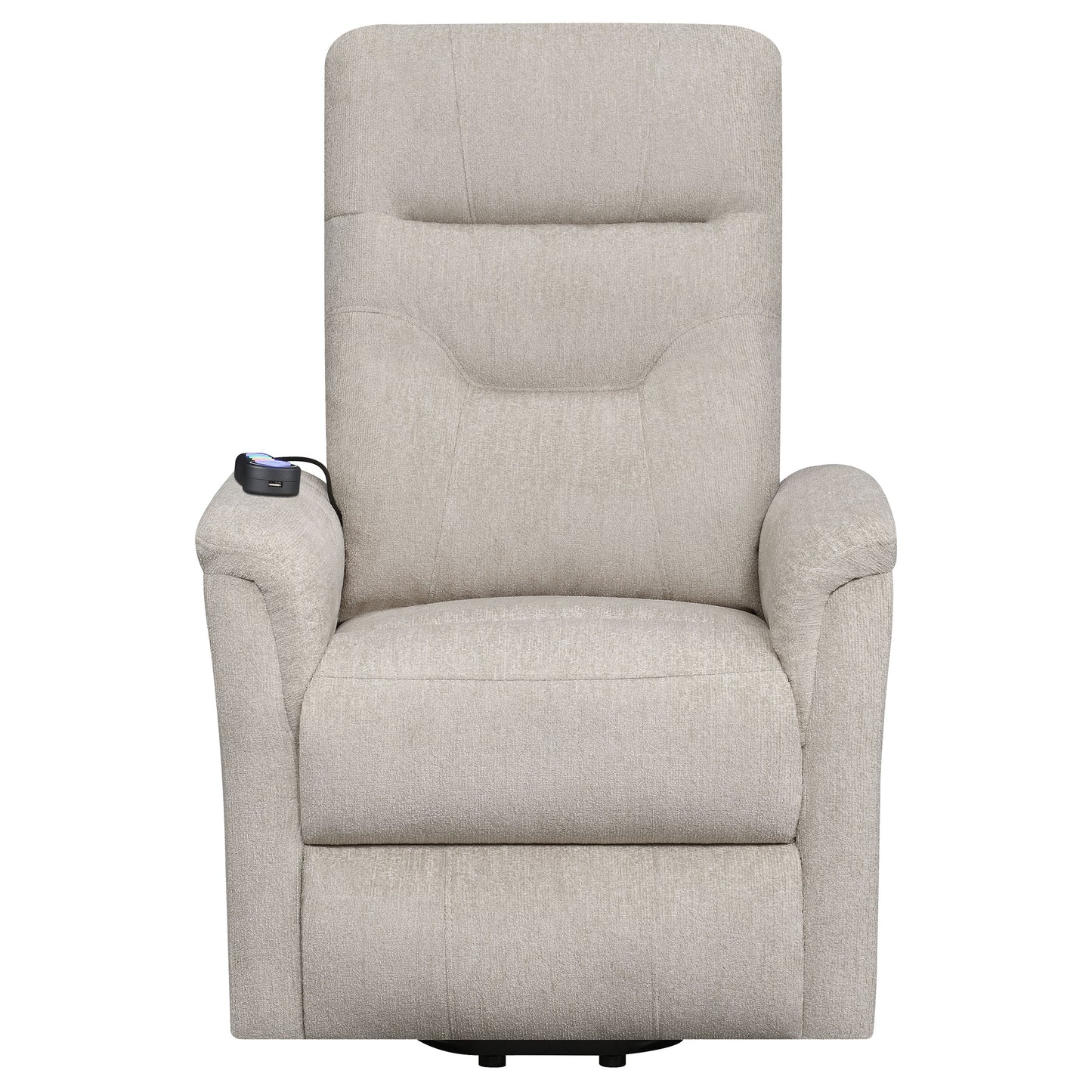 jason upholstered power lift massage chair beigebeige