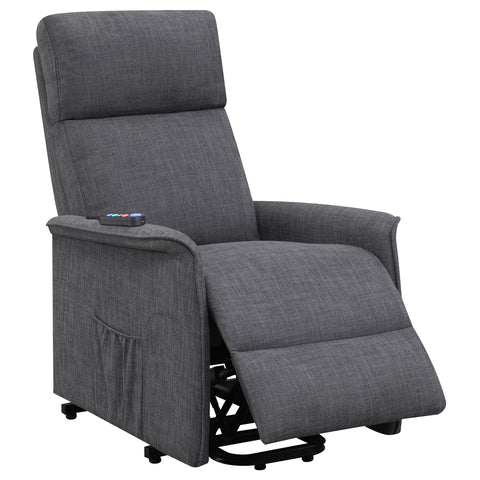 Jonelle Upholstered Power Lift Massage Chair CharcoalCharcoal