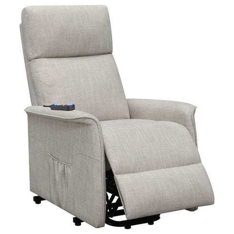 Jonelle Upholstered Power Lift Massage Chair BeigeBeige