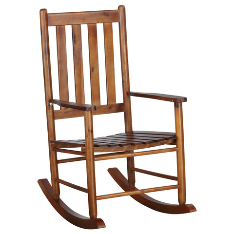 Toni Slat Back Solid Wood Rocking Chair Golden BrownGolden Brown
