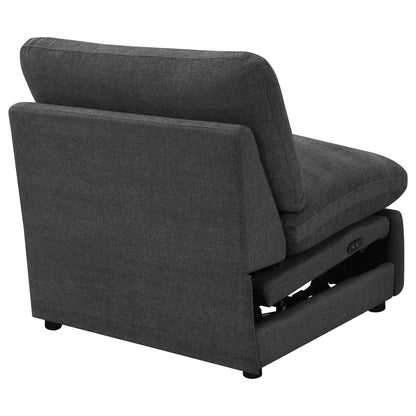 Shoto Modular Power Armless Recliner Dark Grey