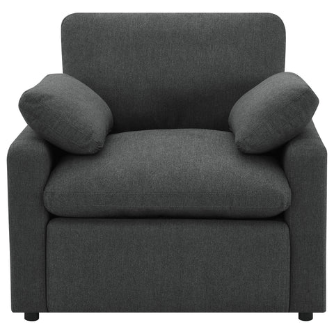 Shoto Upholstered Power Recliner Chair Dark Grey